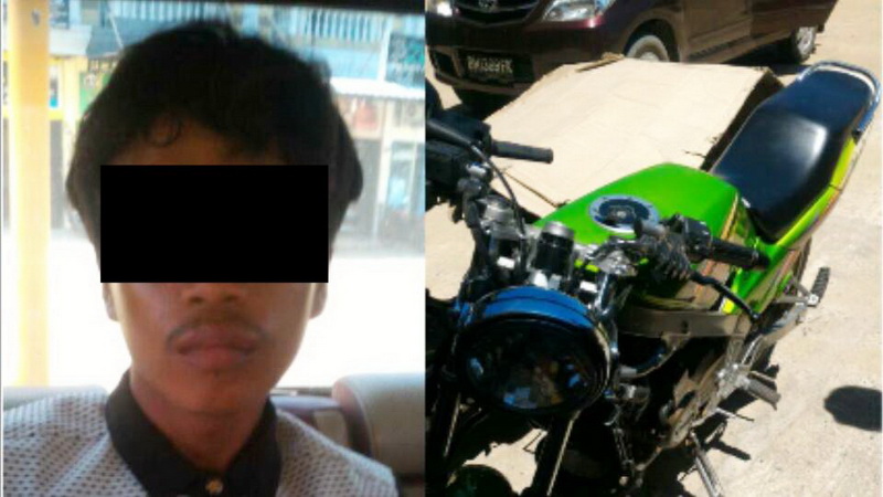 Polsek Tapung Tangkap Pelaku Curanmor